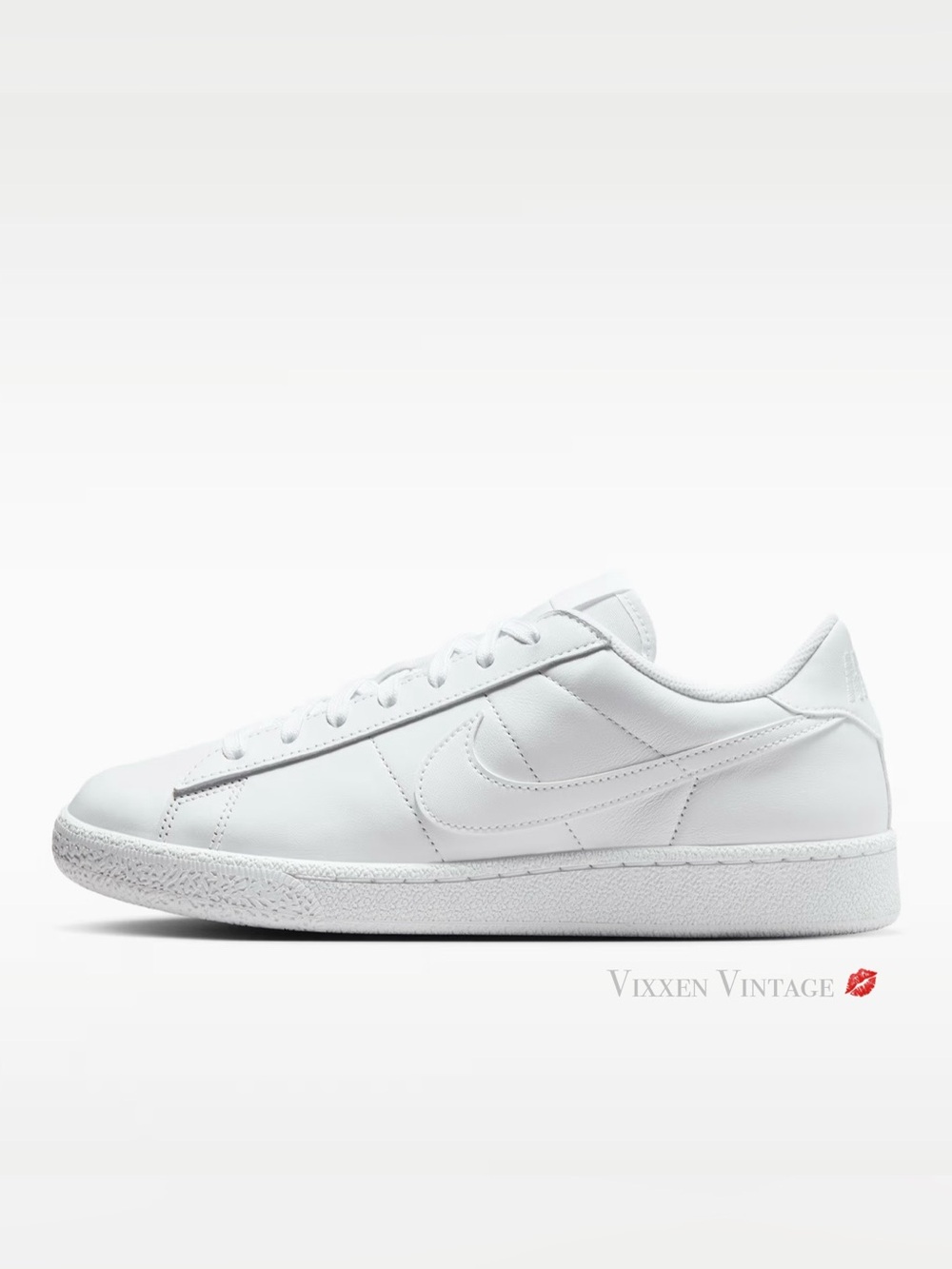 NIKE '312498-129 WOMEN'S TENNIS CLASSIC SHOE' IN WHITE/WHITE